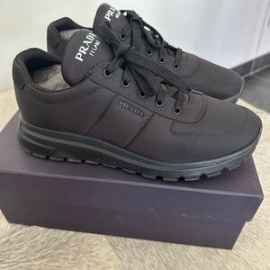 Men’s Prada Black Nylon Tennis Shoe